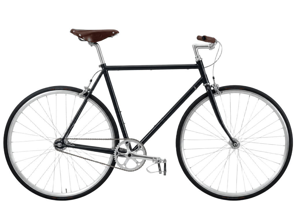 Bicicleta speed urbana de quadro escuro